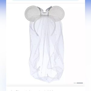 Disney Minnie mouse bride ears headband